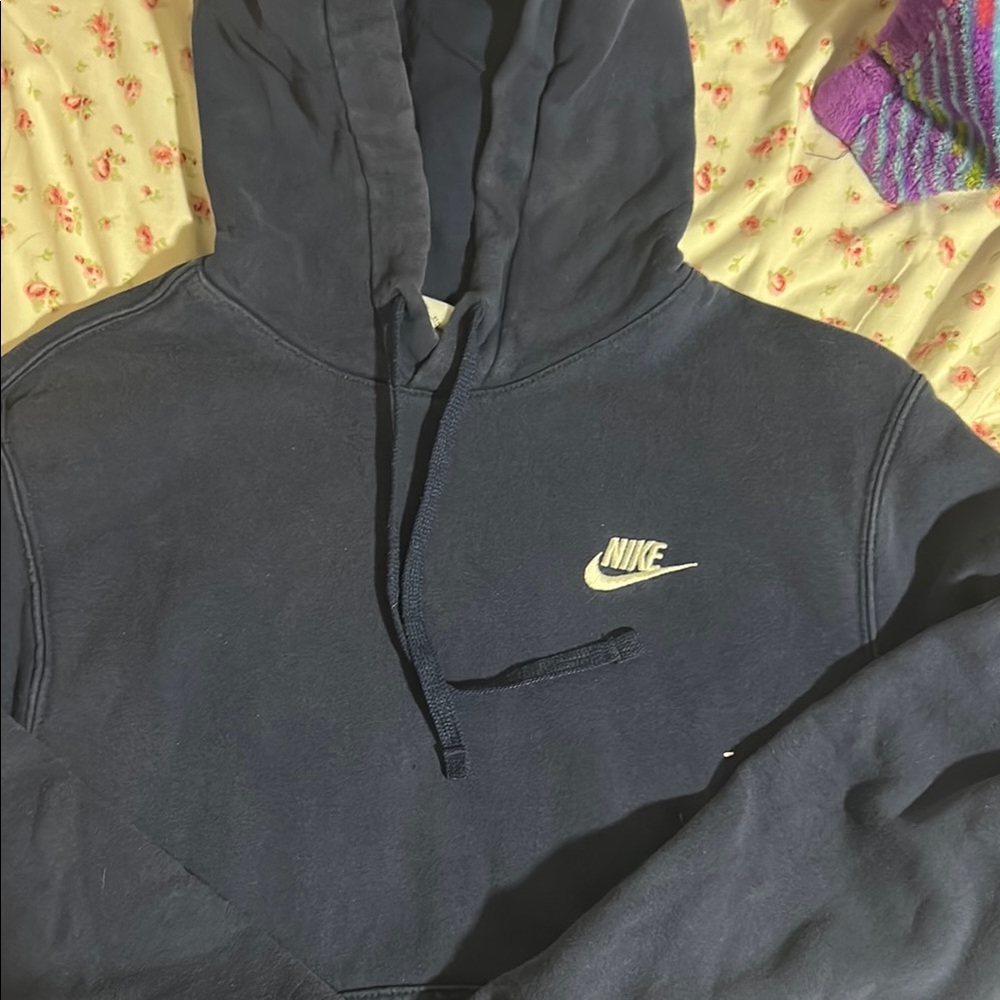 Nike navy blue pullover hoodie